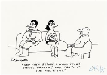 CHARLES BARSOTTI. And then before I know it, he shouts SHAZAM! and thats it for the night. * Oh, I can still fly OK. What I said